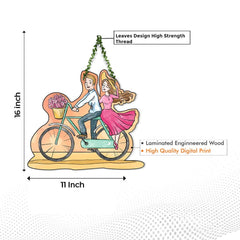 Fashcraft Couple Wooden Wall Hanging for Home Decor | Romantic Couple Gift & Valentine Wall Art