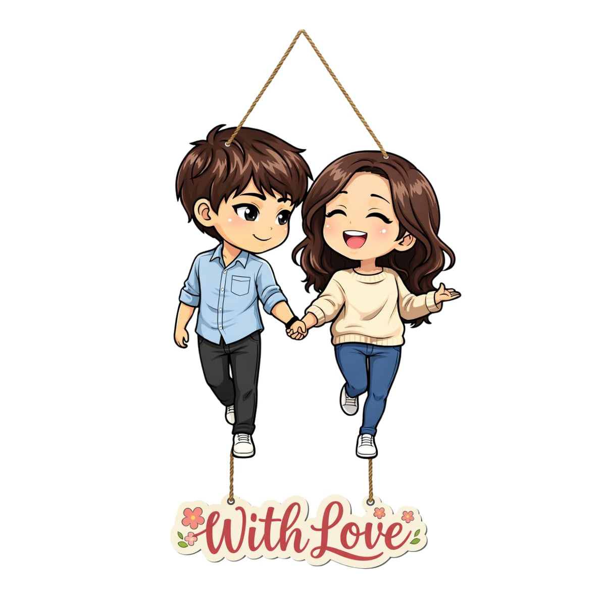 Premium Couple Wall Hanging for Home Decor | Couple Gifts Forever Together Couple Design, Valentine Gift Item for Girlfriend/Boyfriend/Husband Wife Living Room Decoration