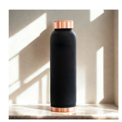 Pure Copper Water Bottle 900 ML  Soft Silk Finish Copper Drinking Bottle