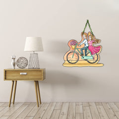 Fashcraft Couple Wooden Wall Hanging for Home Decor | Romantic Couple Gift & Valentine Wall Art