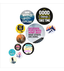 Fashcraft Decorative Wooden Quotes Wall Hanging – Modern Wall Art for Home & Office | Living Room & Bedroom Décor | Pack of 11 Pieces (WPS_138N)