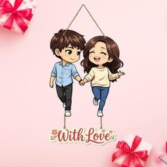 Premium Couple Wall Hanging for Home Decor | Couple Gifts Forever Together Couple Design, Valentine Gift Item for Girlfriend/Boyfriend/Husband Wife Living Room Decoration
