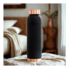 Pure Copper Water Bottle 900 ML  Soft Silk Finish Copper Drinking Bottle
