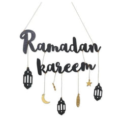 Ramadan Decorations for Home | Ramadan Kareem Hanging Door Sign | Islamic Décor for Ramadan & Eid