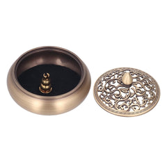 Pure Brass Incense Burner – Cone, Stick & Coil Incense Holder – Bakhoor & Resin Burner for Home & Meditation