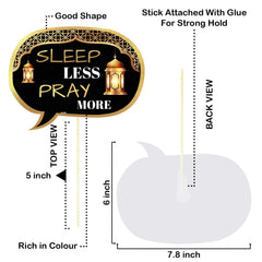 Ramadan Party Decorations Set – Ramadan Kareem Banner & Eid Mubarak Props Combo (17 Pcs) Home Décor