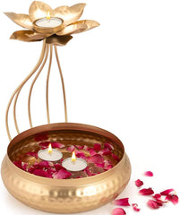 Diya Shape Decorative Urli Bowl – Floating Flower & Tea Light Candle Holder for Diwali & Home Décor (Pack of 1)