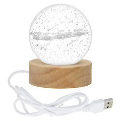 3D Crystal Moon Lamp Night Light