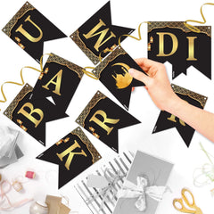 Ramadan Party Decorations Set – Ramadan Kareem Banner & Eid Mubarak Props Combo (17 Pcs) Home Décor
