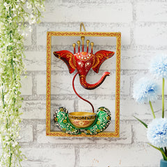 Lord Ganesha Tealight Candle Holder with Frame