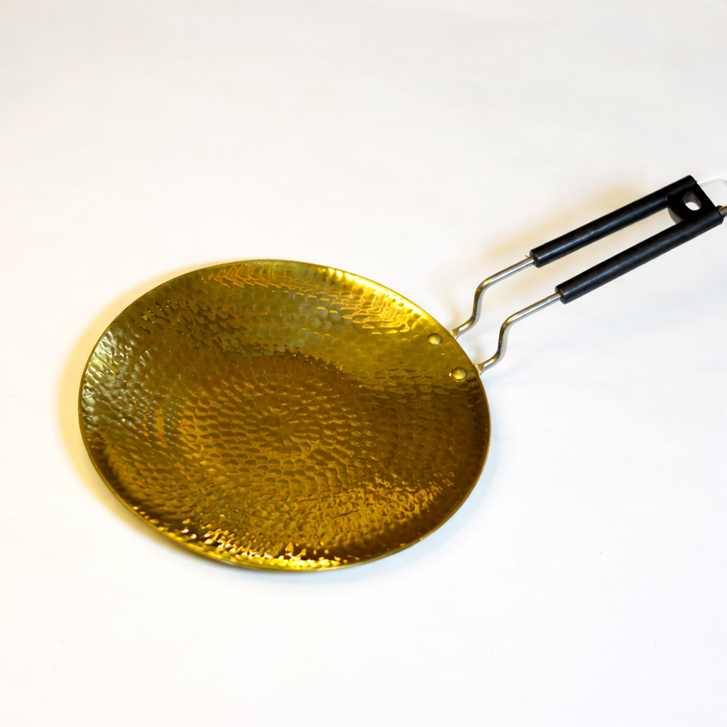 Pure Brass Roti Tawa | Traditional Indian Flatbread Pan for Roti & Chapati
