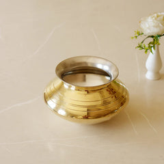 Pure Brass Handi with Tin Coating | Punjabi & Rajasthani Traditional Cookware