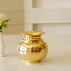 Pure Brass Pitcher (Lota/Kalash) | Traditional Water Pot for Pooja & Home Use