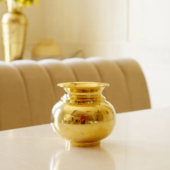 Pure Brass Pitcher (Lota/Kalash) | Traditional Water Pot for Pooja & Home Use