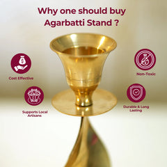 Pure Brass Candle Holder | Traditional Pital Candle Stand for Home Décor