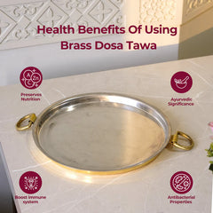 Pure Brass Dosa Tawa | Traditional South Indian Dosa Pan for Crispy Dosas