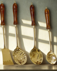 Pure Brass Cooking Utensil Set | Traditional Indian Kitchen Cutlery