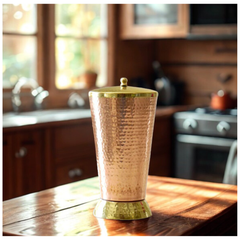 Pure Copper Tumbler | Ayurvedic Drinking Cup for Water, Health & Home Use