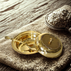 Pure Brass Casserole | Traditional Pital Donga & Indian Serving Tureen