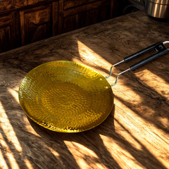 Pure Brass Roti Tawa | Traditional Indian Flatbread Pan for Roti & Chapati