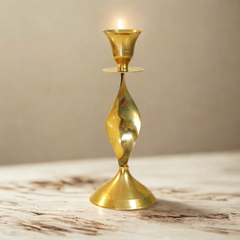 Pure Brass Candle Holder | Traditional Pital Candle Stand for Home Décor