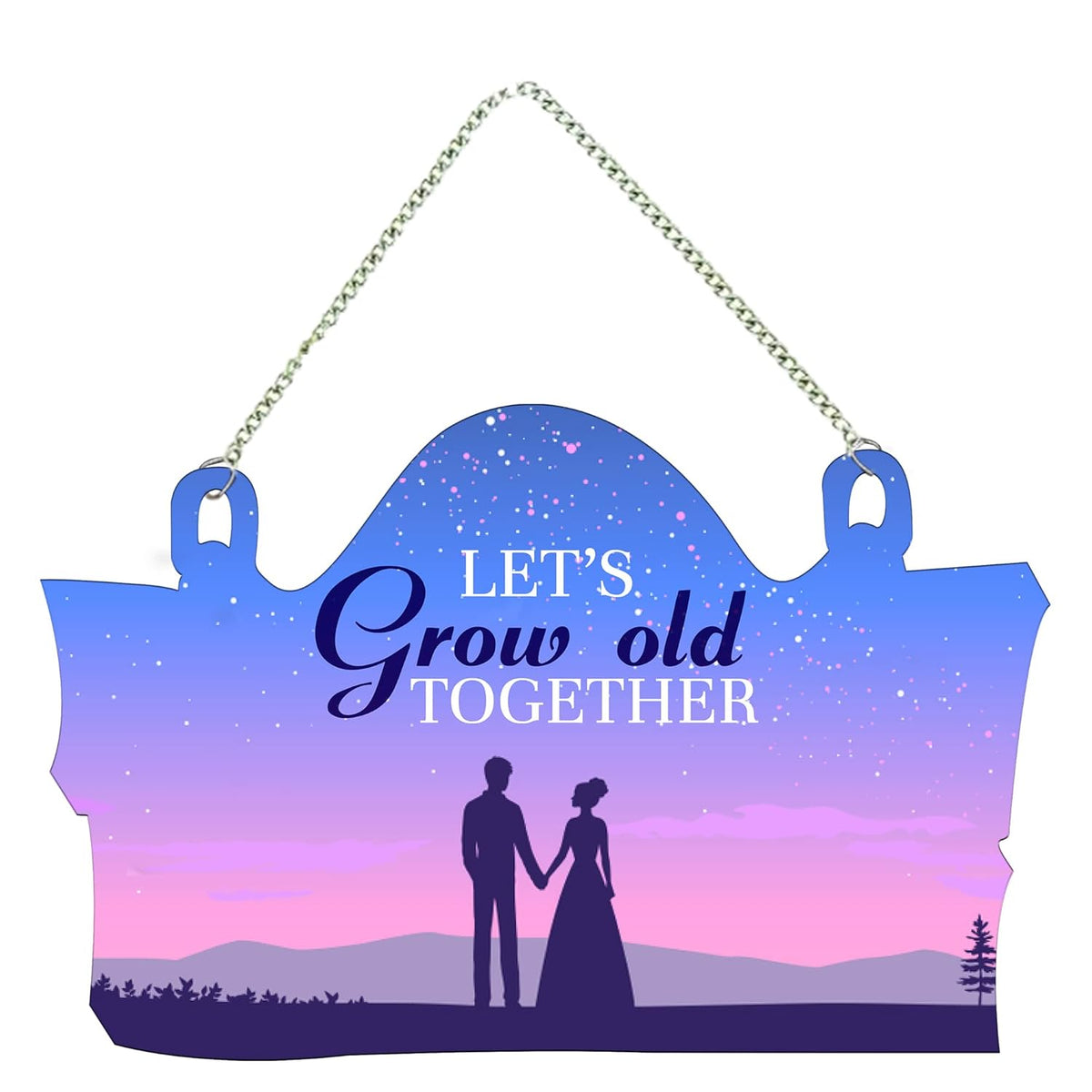 Fashcraft Couple in Love Wooden Wall Hanger for Home Decor | Romantic Wall Art for Living Room & Bedroom
