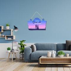 Fashcraft Couple in Love Wooden Wall Hanger for Home Decor | Romantic Wall Art for Living Room & Bedroom