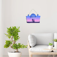 Fashcraft Couple in Love Wooden Wall Hanger for Home Decor | Romantic Wall Art for Living Room & Bedroom