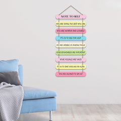 Fashcraft Self-Motivation Quotes MDF Wooden Wall Hanging | Modern Inspirational Wall Art for Home & Office