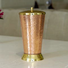 Pure Copper Tumbler | Ayurvedic Drinking Cup for Water, Health & Home Use