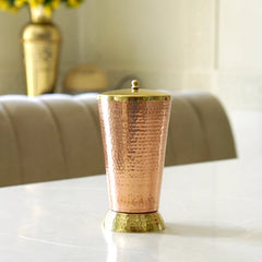 Pure Copper Tumbler | Ayurvedic Drinking Cup for Water, Health & Home Use