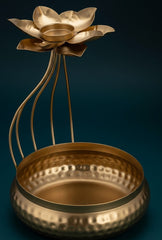 Diya Shape Decorative Urli Bowl – Floating Flower & Tea Light Candle Holder for Diwali & Home Décor (Pack of 1)